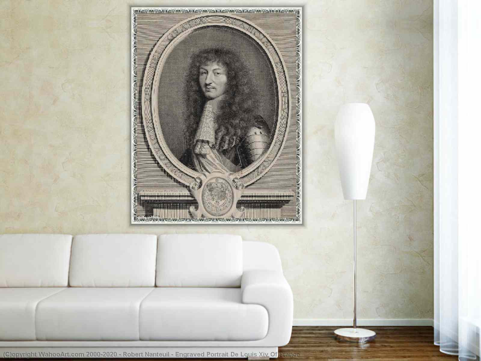 beautiful oil painting portrait of Louis xiv of France