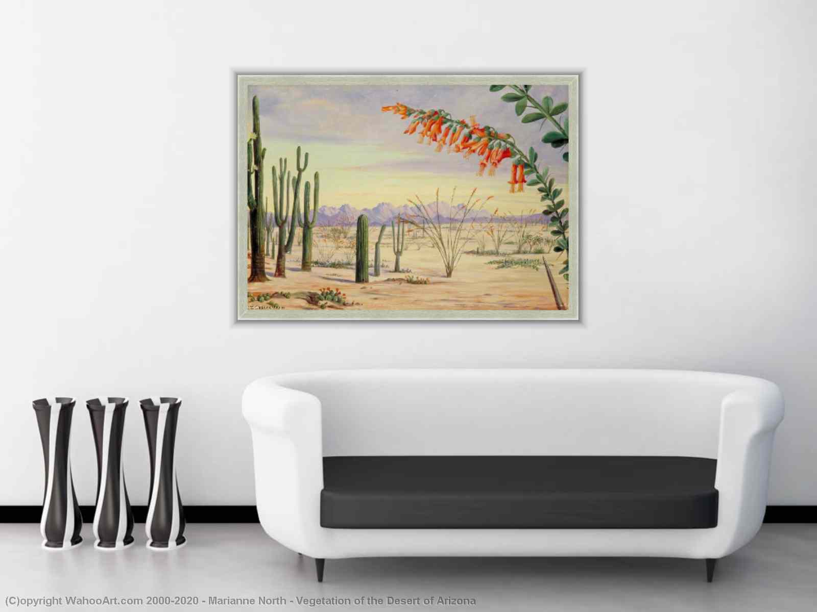 Peinture cactus desert • Peintures sur toile