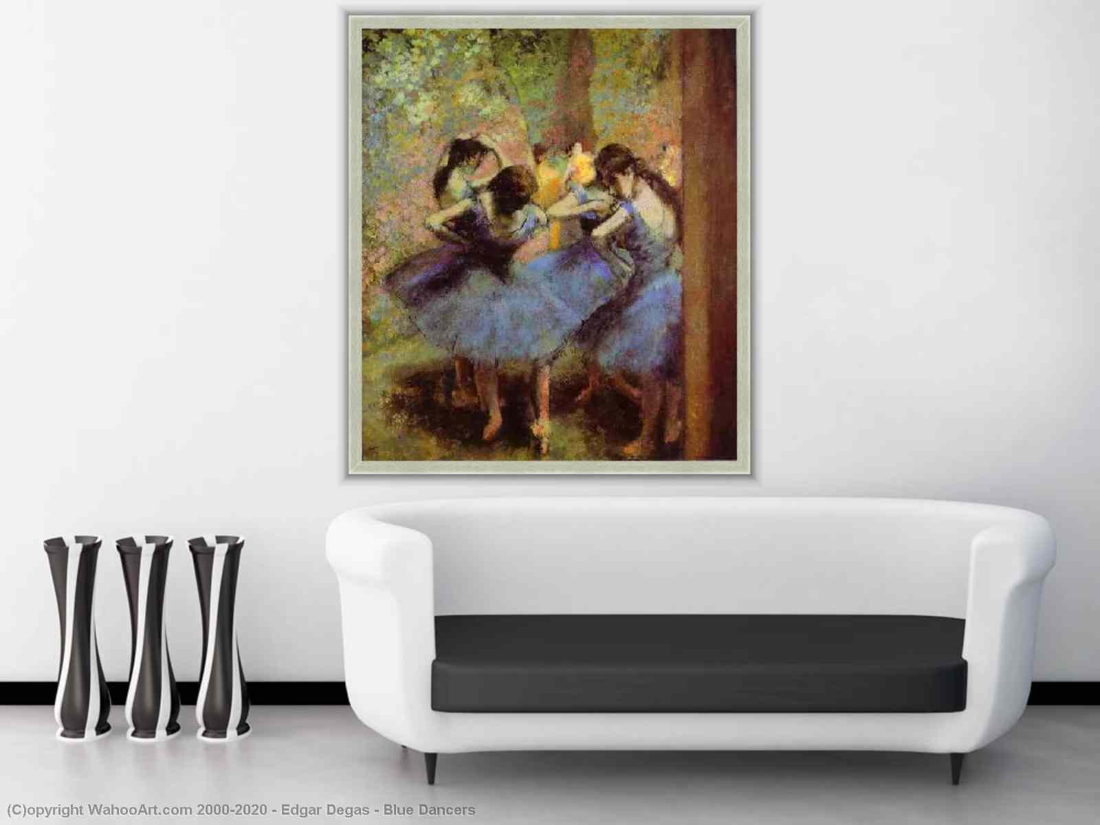 Artwork Replica Pop Art Blue Dancers by Edgar Degas | BuyPopArt.com