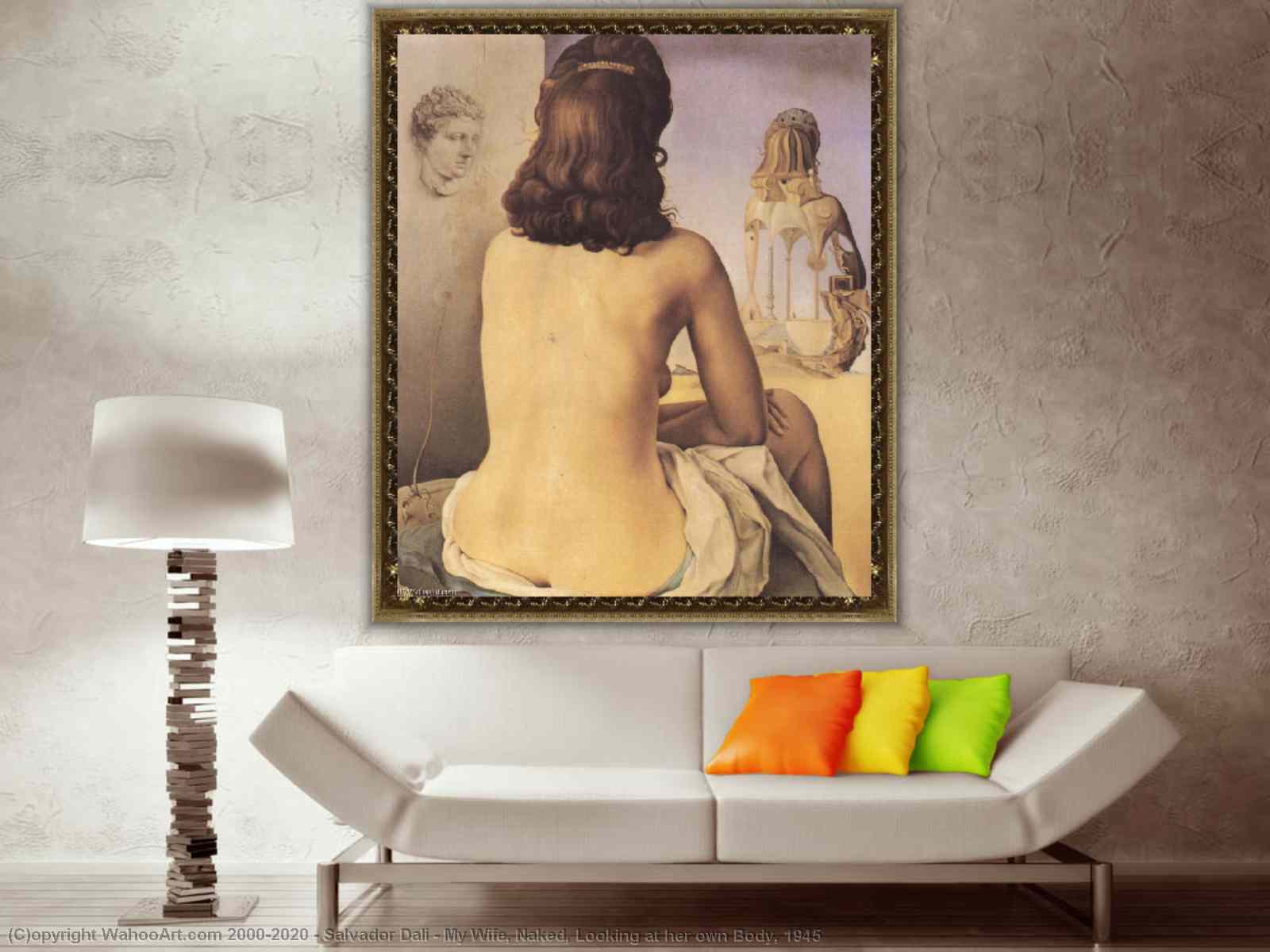 My Wife, Naked, Looking at her own Body, 1945 by Salvador Dali |  BuyPopArt.com