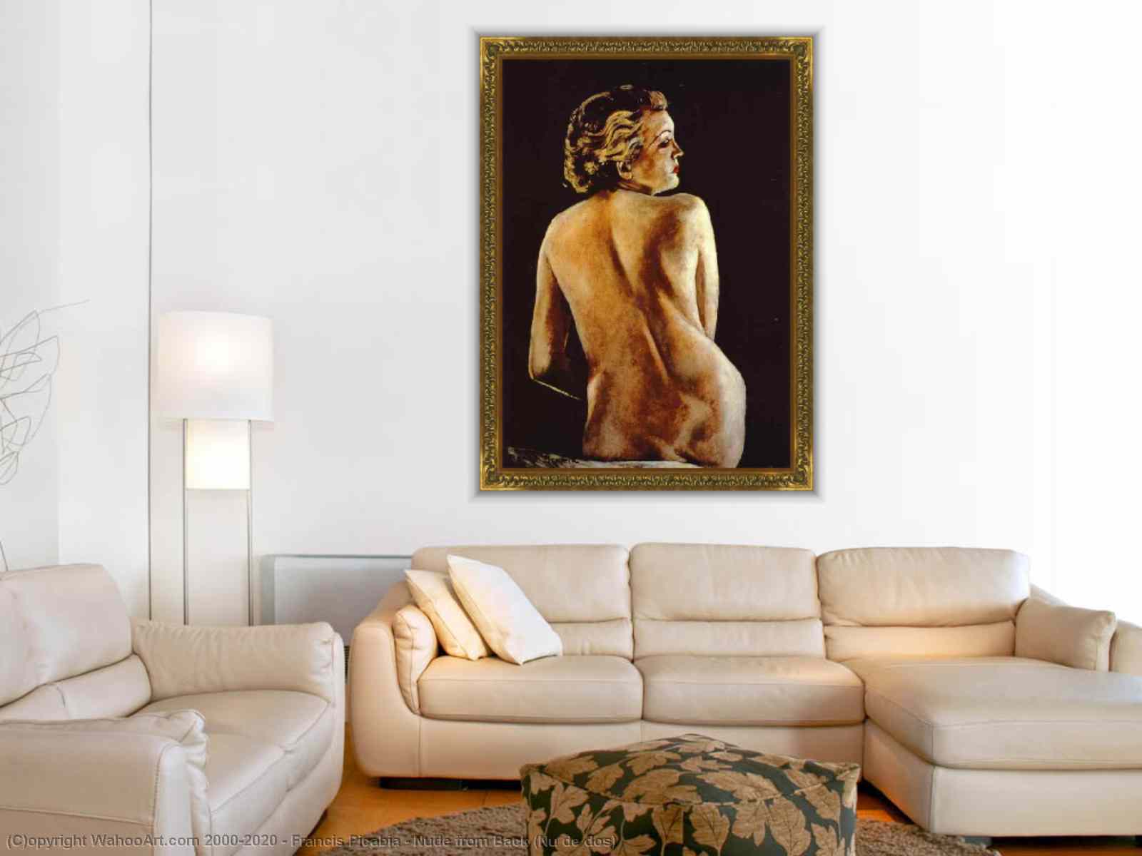 Paintings Reproductions Pop Art Nude from Back (Nu de dos) by Francis  Picabia | BuyPopArt.com