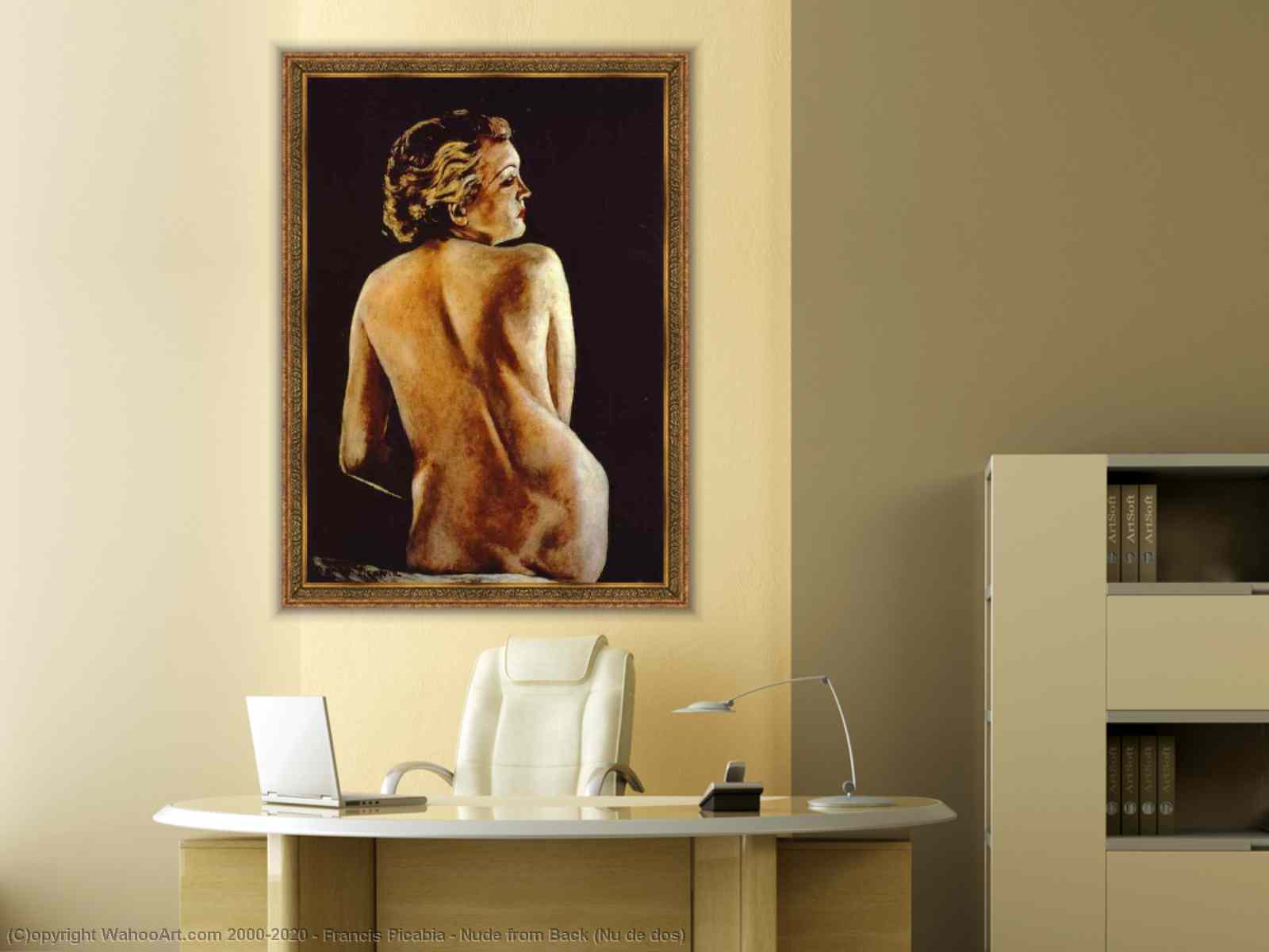 Paintings Reproductions Pop Art Nude from Back (Nu de dos) by Francis  Picabia | BuyPopArt.com