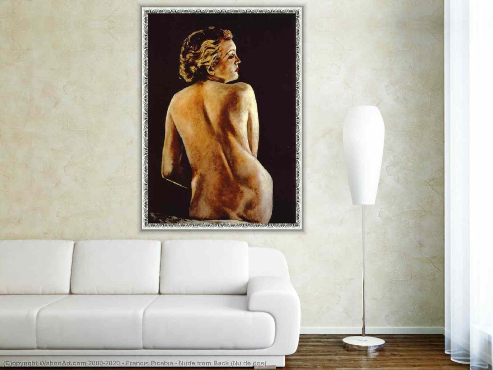 Paintings Reproductions Pop Art Nude from Back (Nu de dos) by Francis  Picabia | BuyPopArt.com