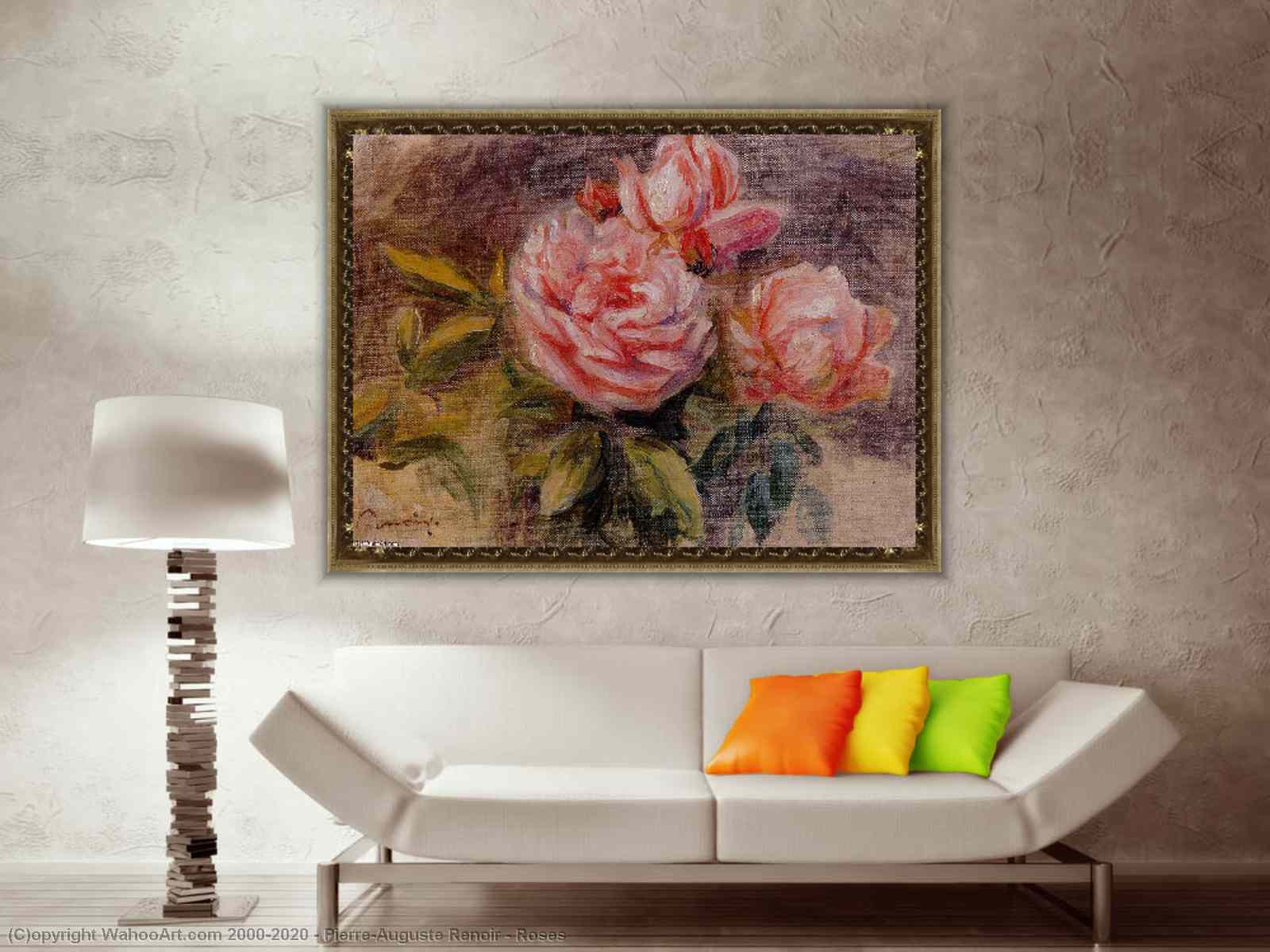 Riproduzioni Di Quadri Pop Arte Rose di Pierre-Auguste Renoir