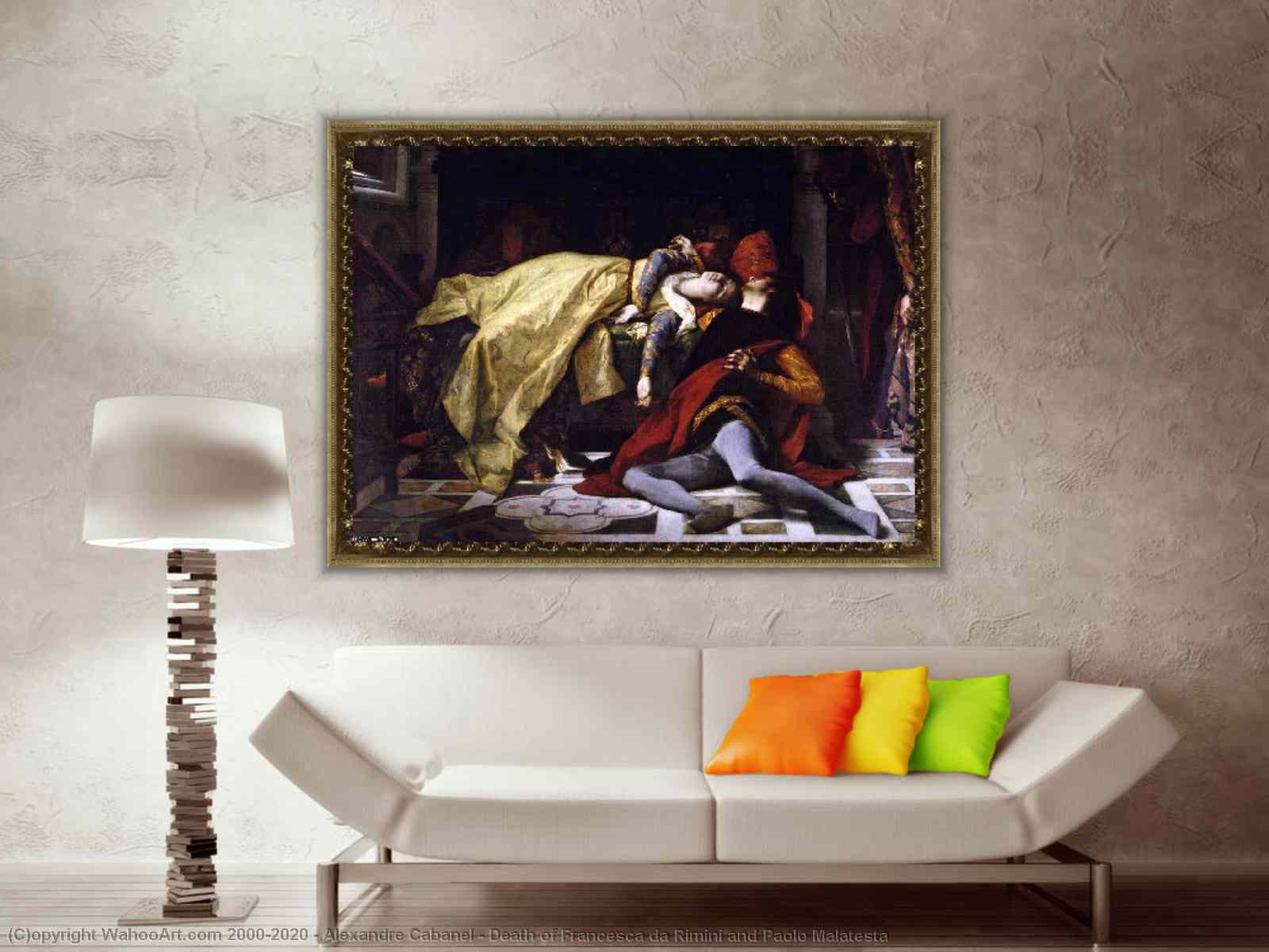 Paolo and Francesca Metal Print