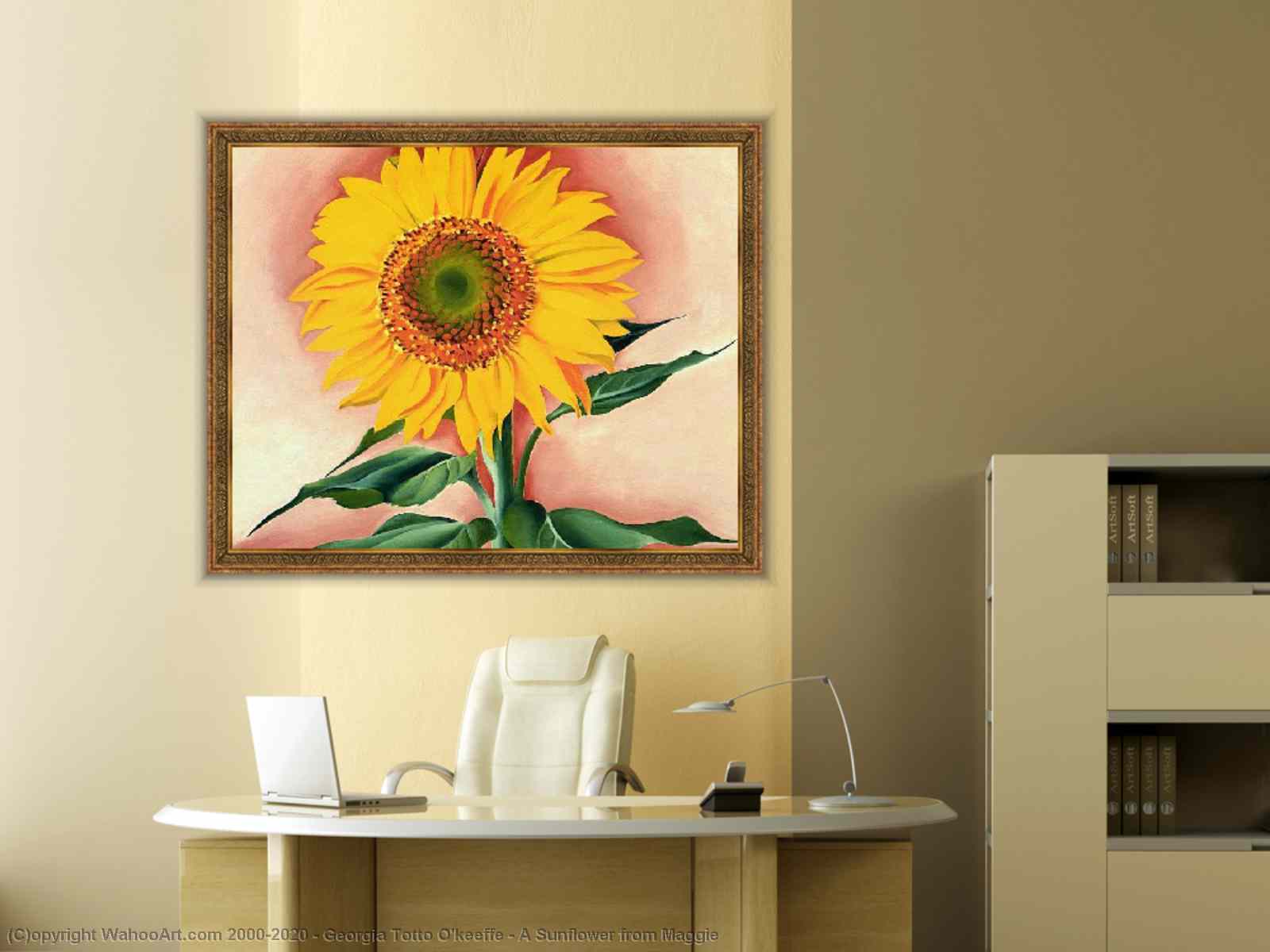 georgia o keeffe a sunflower from maggie