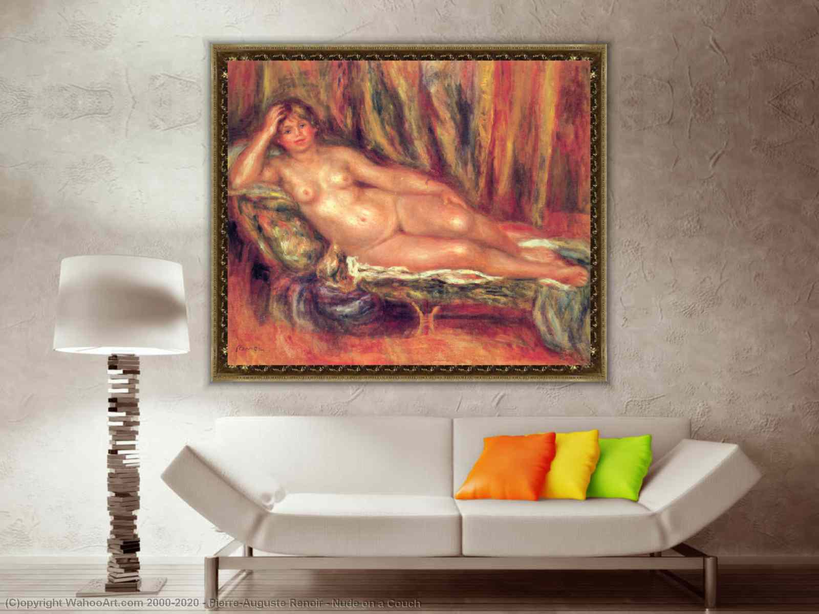 Museum Art Reproductions Pop Art Nude on a Couch by Pierre-Auguste Renoir |  BuyPopArt.com