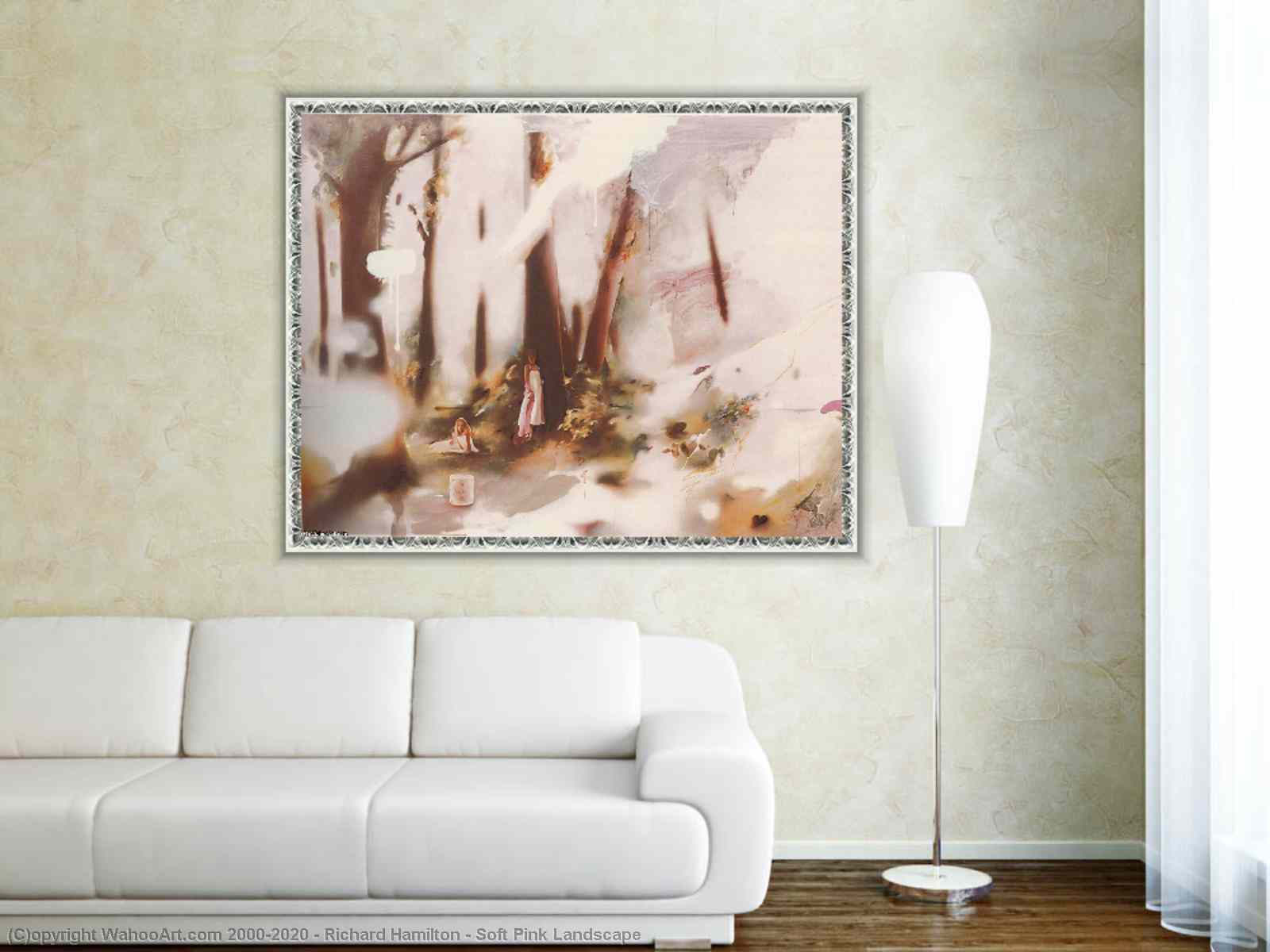 Oil Painting Replica Pop Art Soft Pink Landscape by Richard