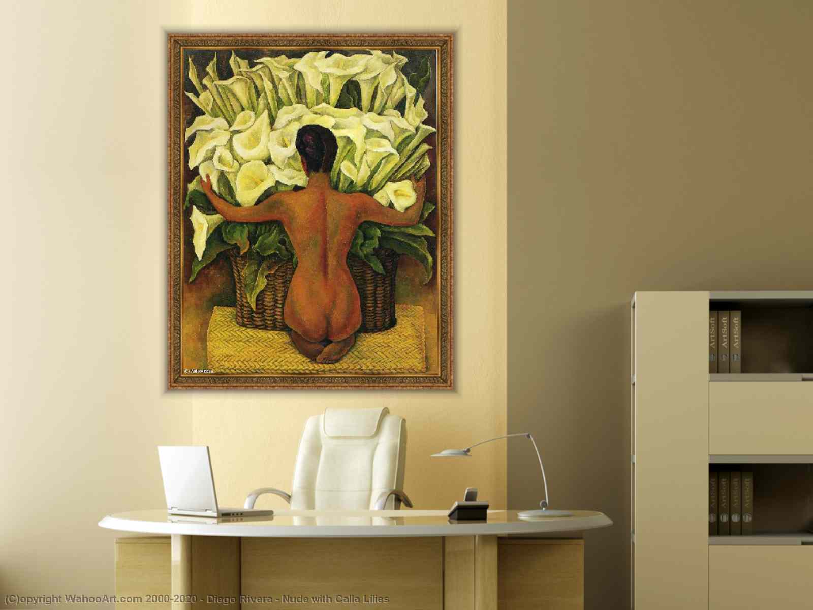 Nude with Calla Lilies by Diego Rivera | BuyPopArt.com