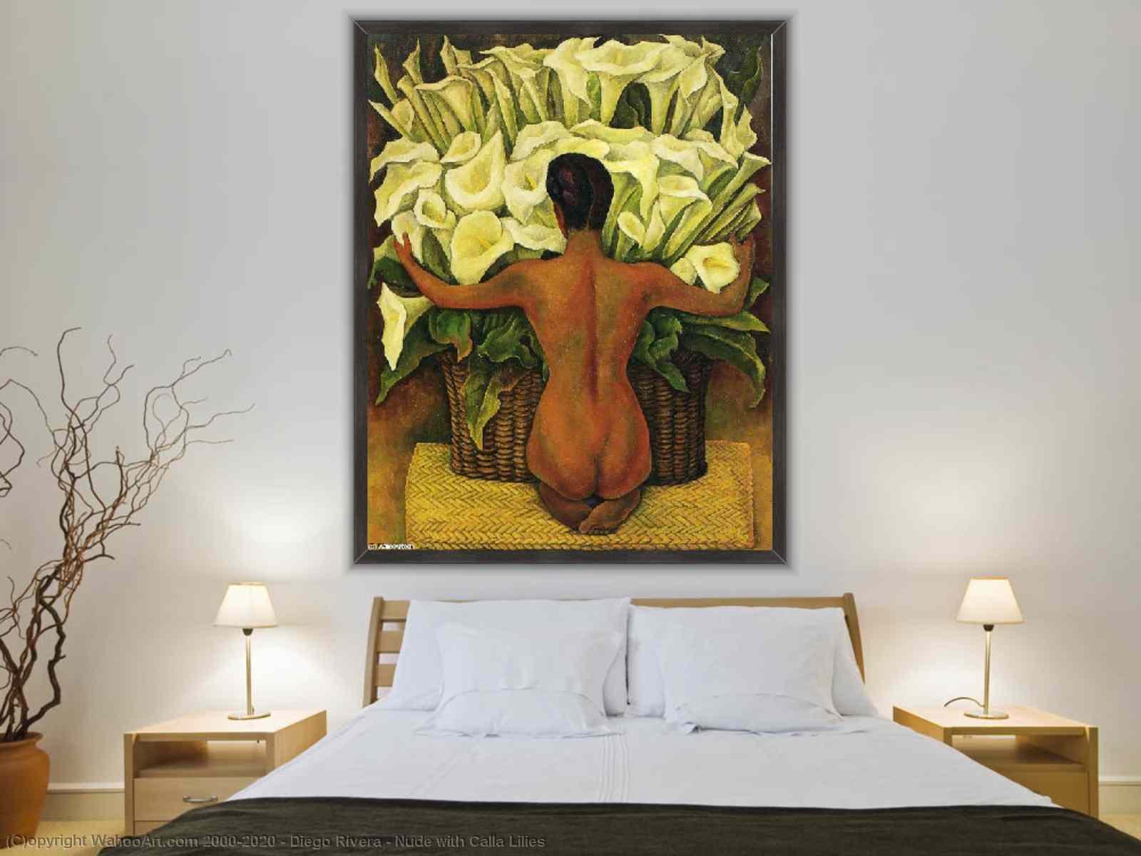 Nude with Calla Lilies by Diego Rivera | BuyPopArt.com