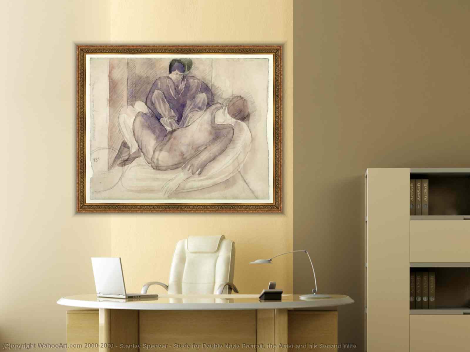 Study for Double Nude Portrait. the Artist and his Second Wife by Sir  Stanley Spencer | BuyPopArt.com