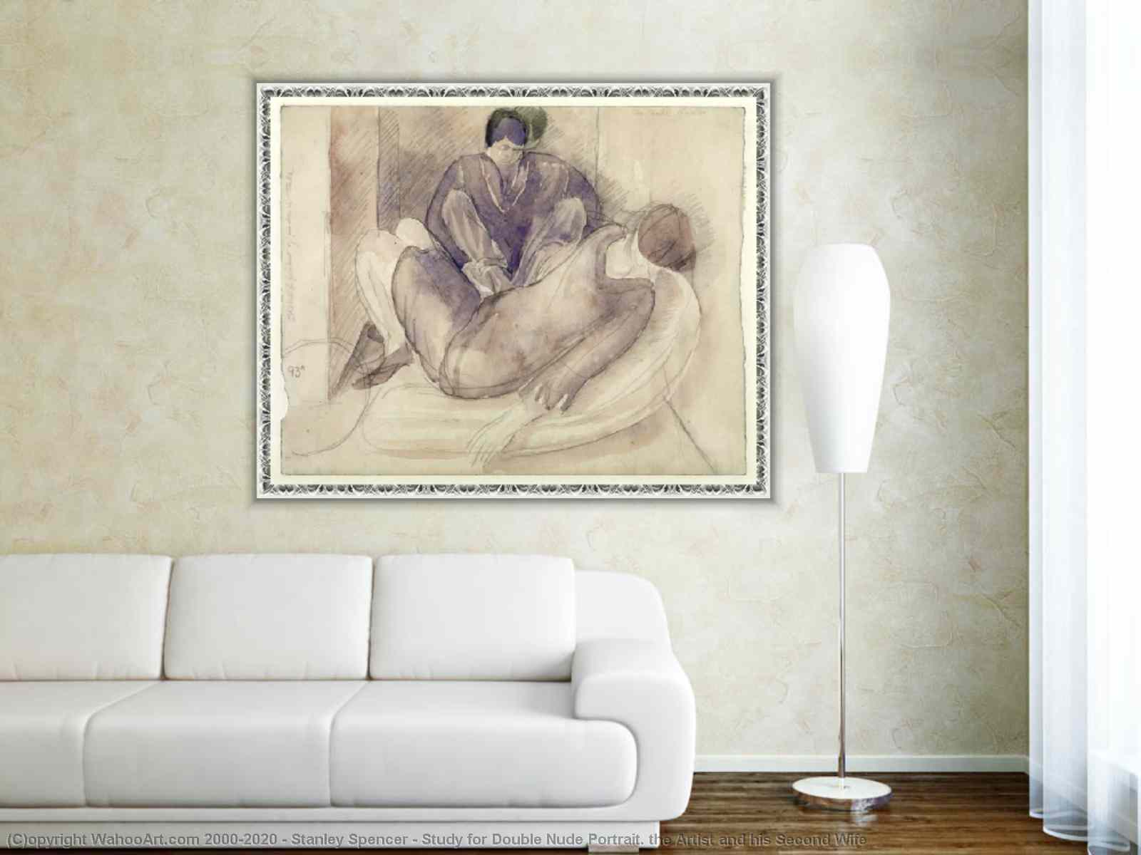 Study for Double Nude Portrait. the Artist and his Second Wife by Sir  Stanley Spencer | BuyPopArt.com