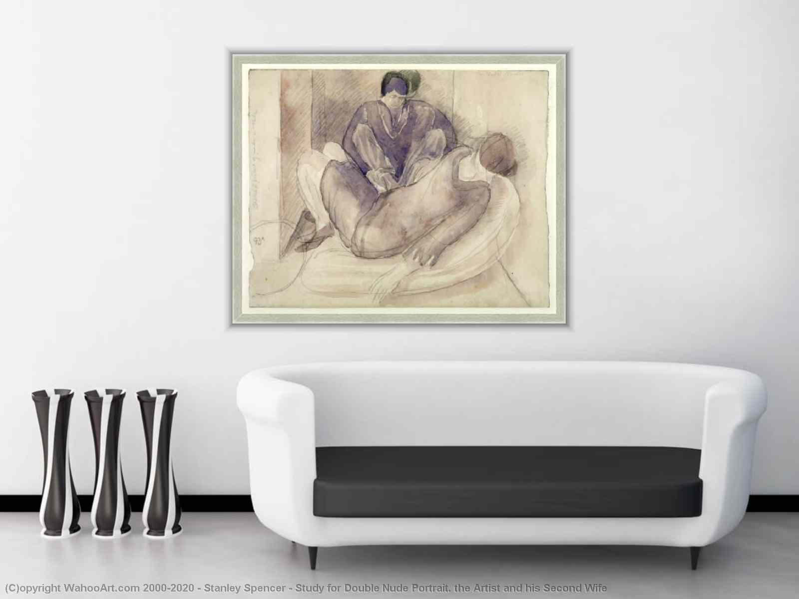 Study for Double Nude Portrait. the Artist and his Second Wife by Sir  Stanley Spencer | BuyPopArt.com