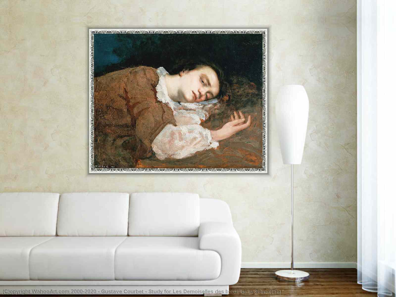 L'Immensite - Gustave Courbet as art print or hand painted oil.