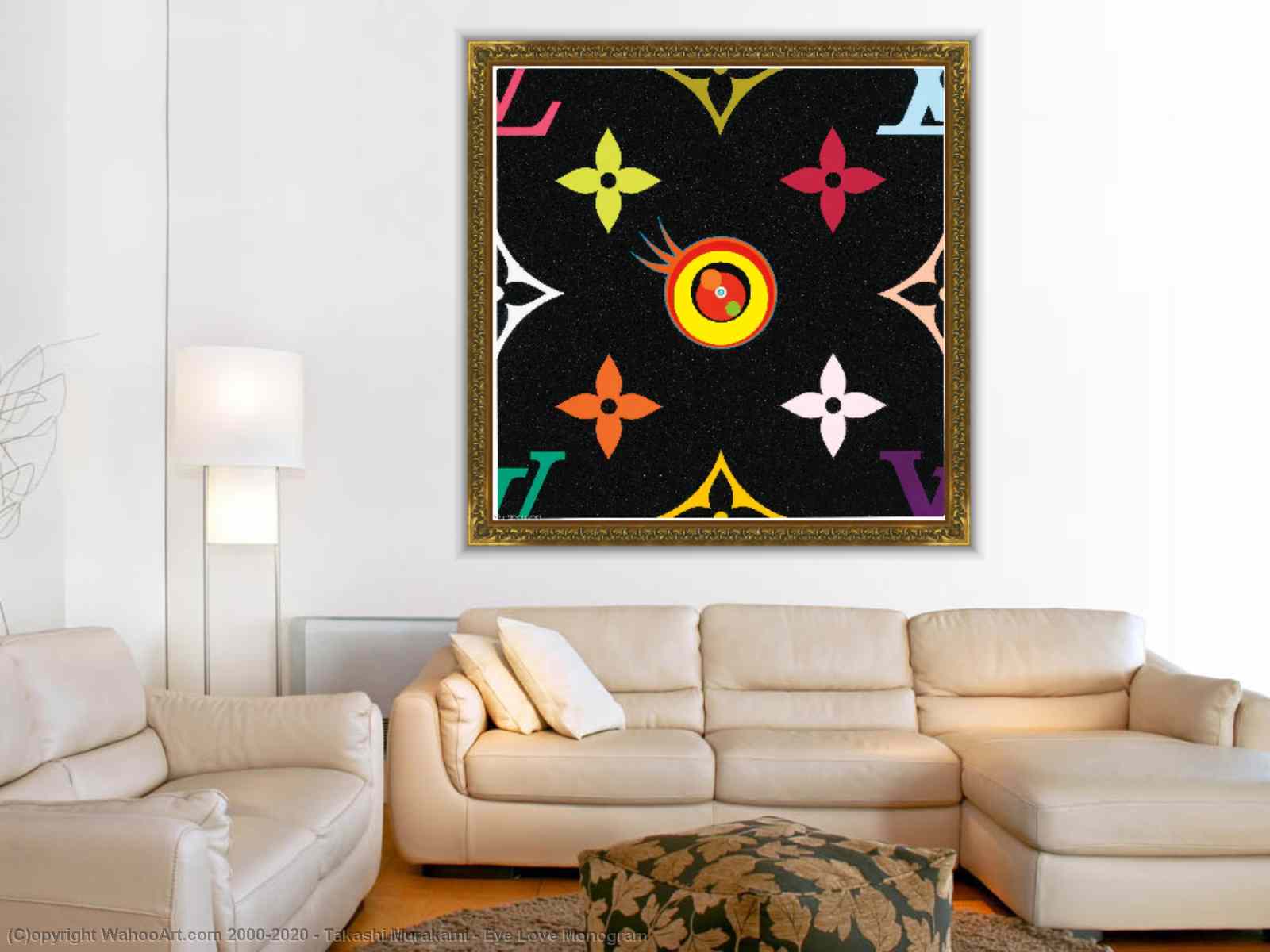 Art Reproductions Pop Art Eye Love Monogram by Takashi Murakami (Inspired  By)