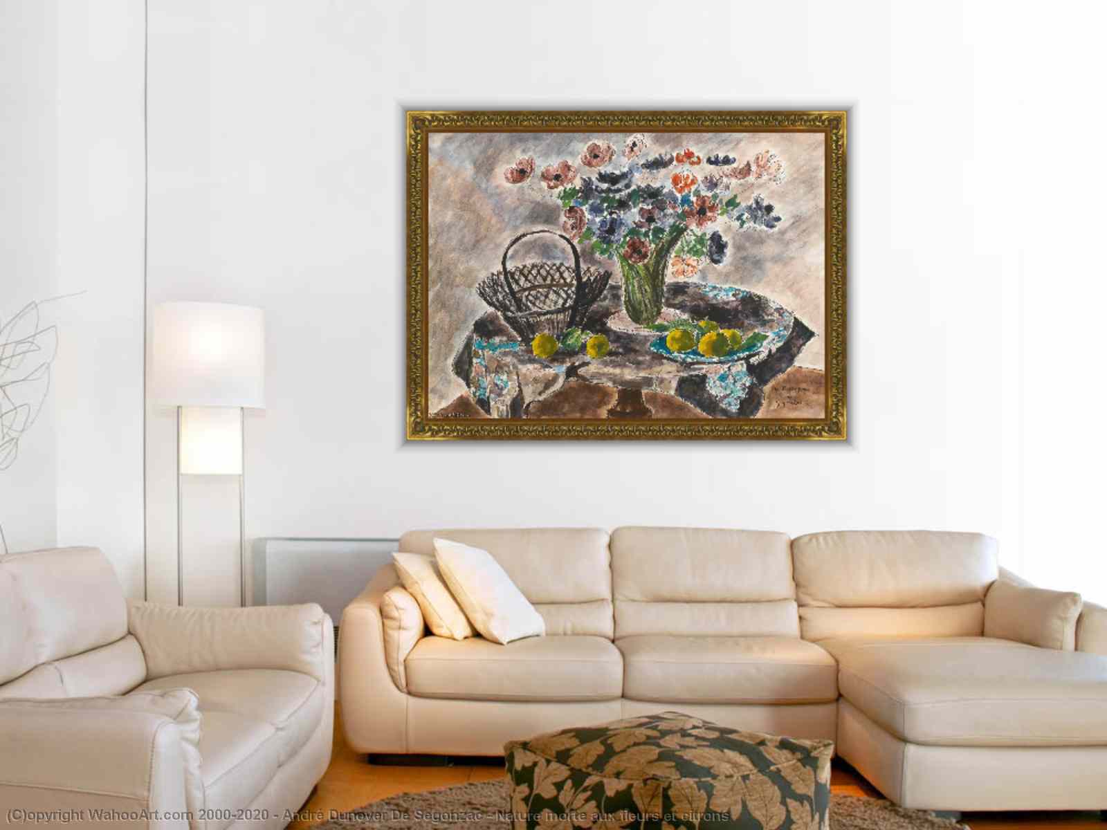 Andre Dunoyer、Nature Morte、超希少額装用画版 - 絵画