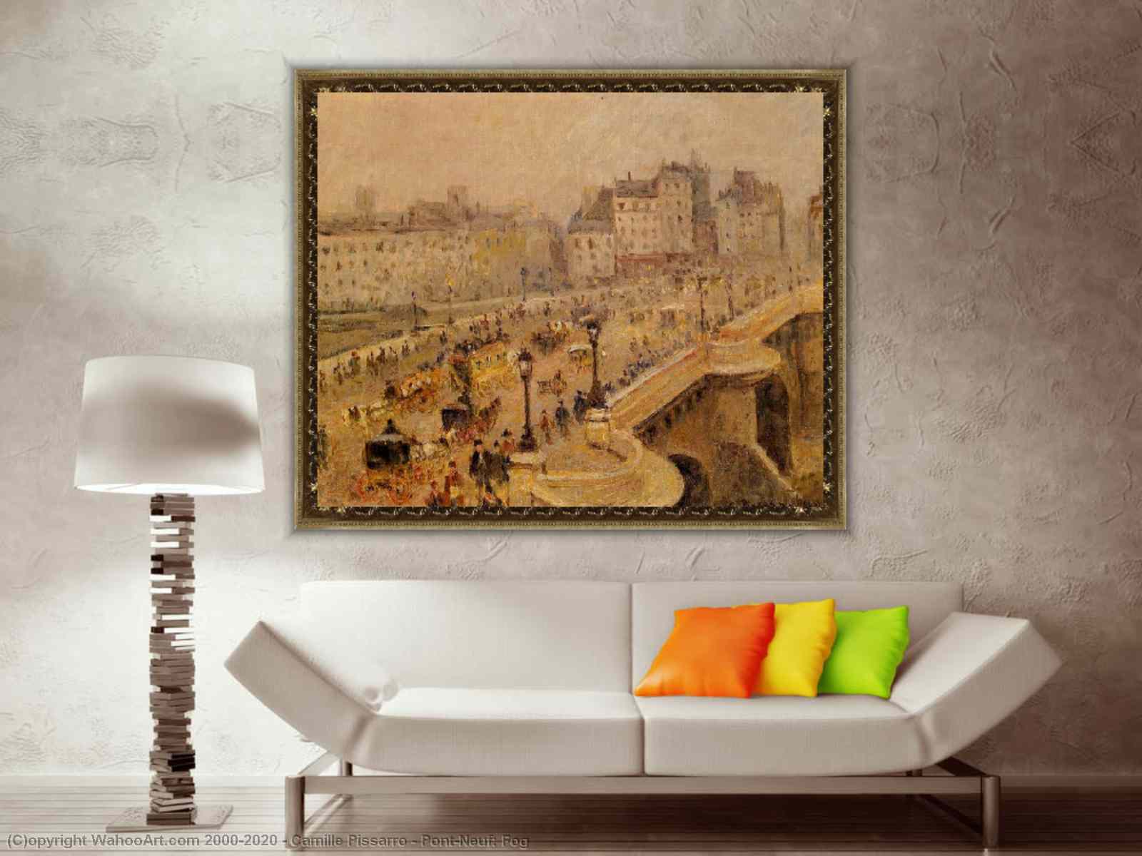 The Pont-Neuf by Camille Pissarro Reproduction Painting for Sale